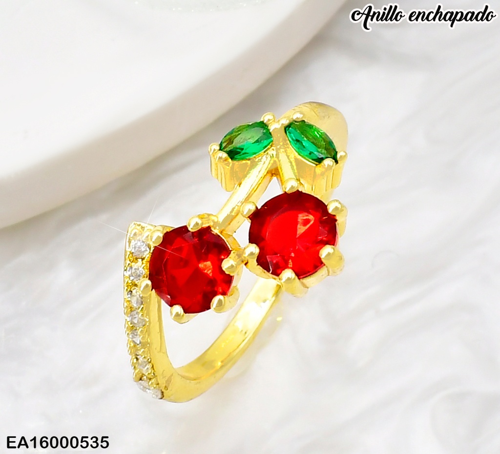 ANILLO DOR CEREZAS RE156-9 (CHE)