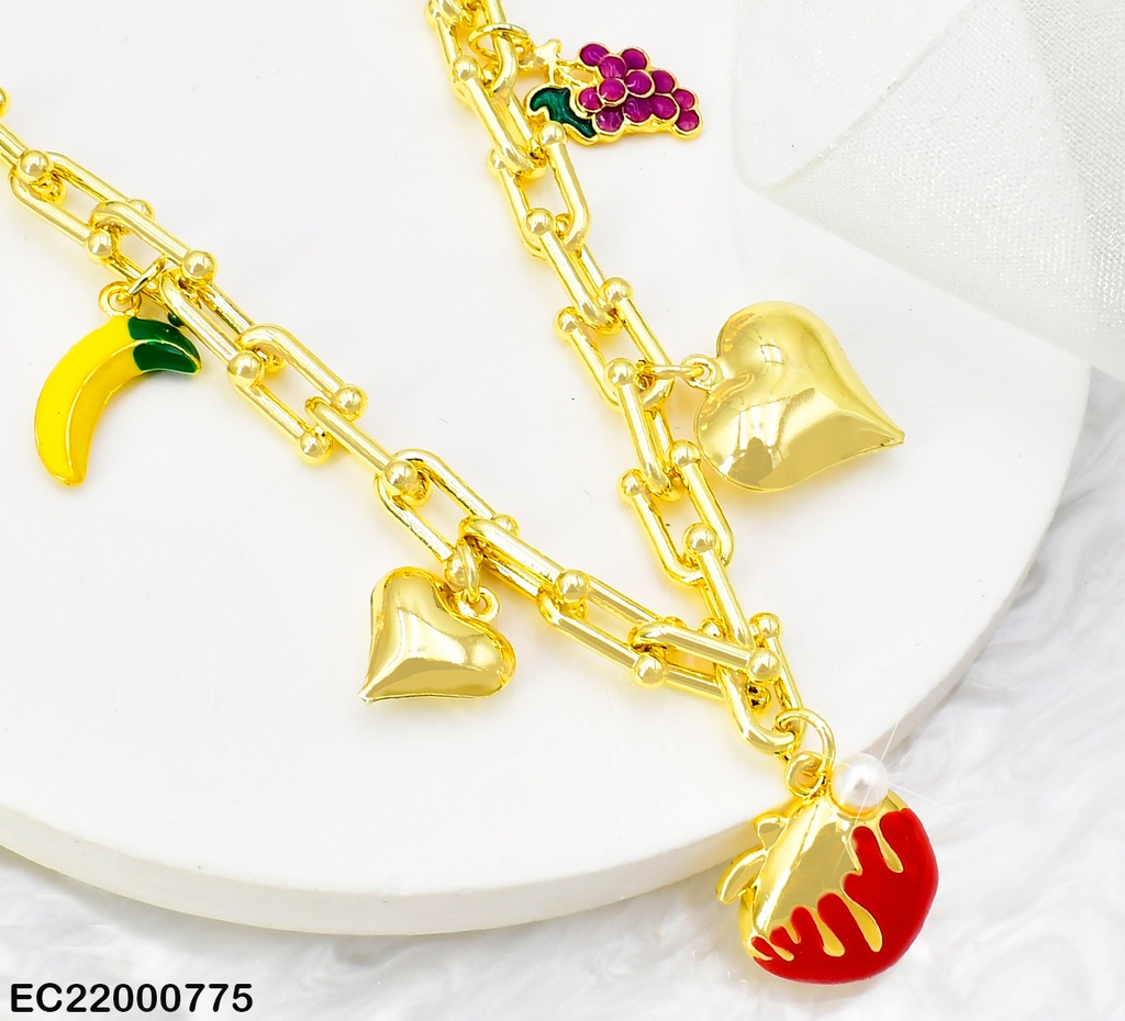 CADENA ESLAB. LARGOS/BANANA/UVA/MANZANA /❤️(CHE) CE254-9