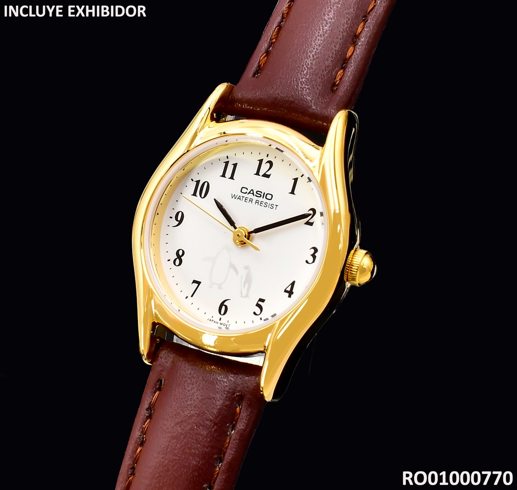 RELOJ ANALOGO V/MINERAL DAMA CASIO KCASLTP-1094Q7B6