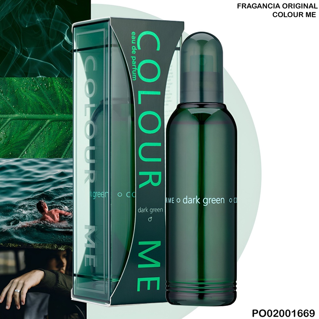 PERFUME COLOUR ME DARK GREEN MEN EDP 100ML 01W1CDG
