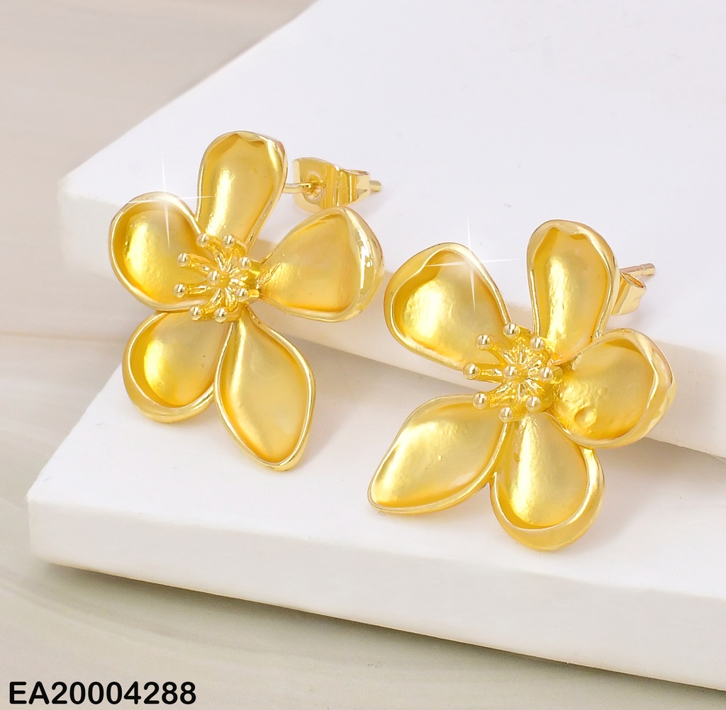ARETES FLOR DORADA 5 PETALOS EE1634-9