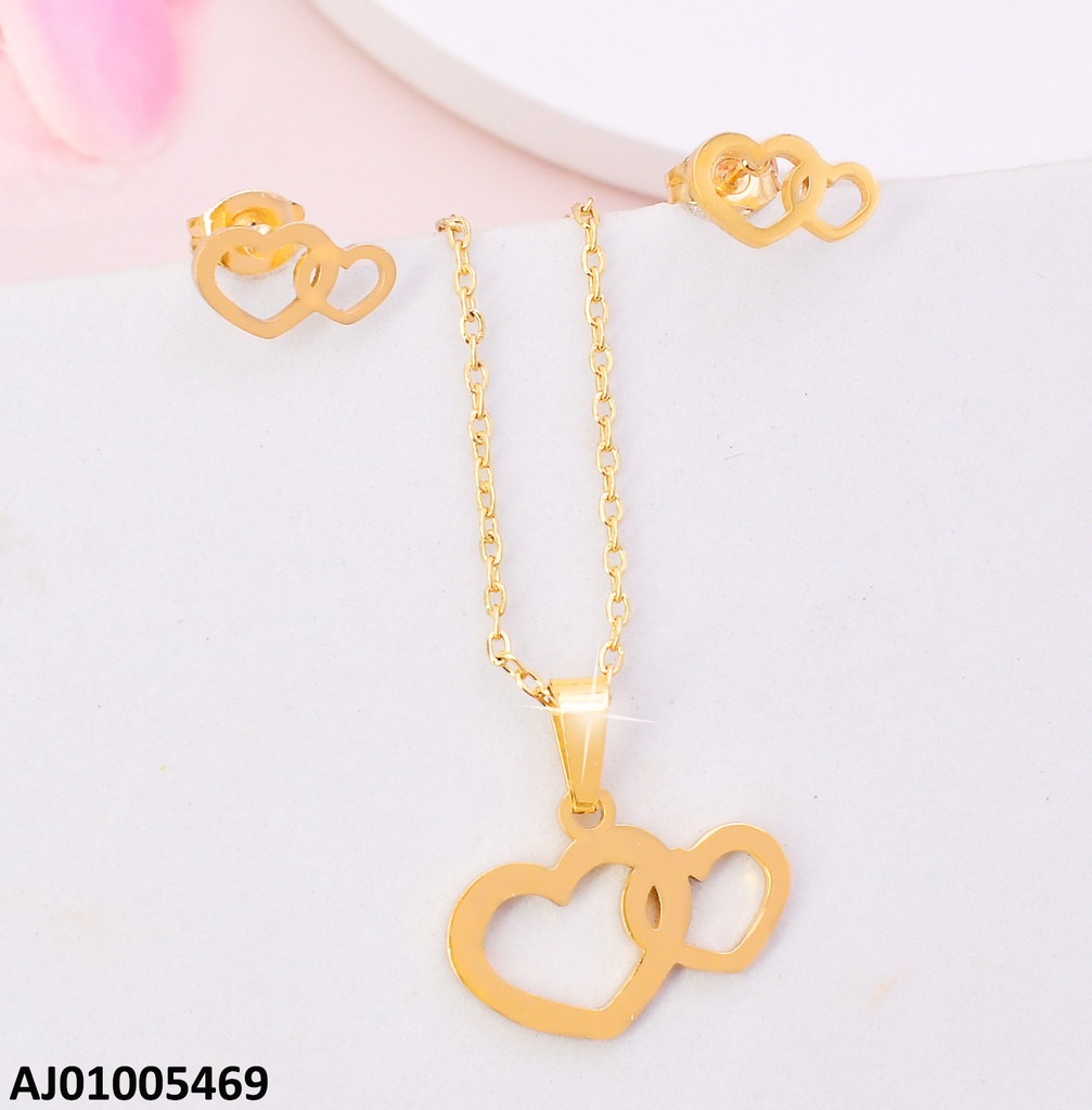 JUEGO DOBLE CROQUI CORAZON PQ./GR. F9128