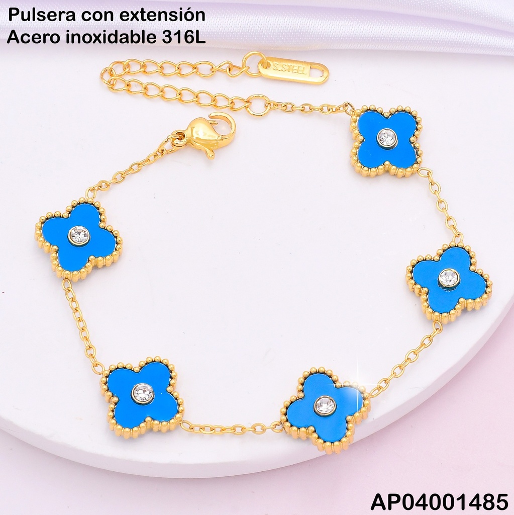PULSERA VAN CLEEF ZIRC CENTRO COL SURT. N1528-814/BA2138-331