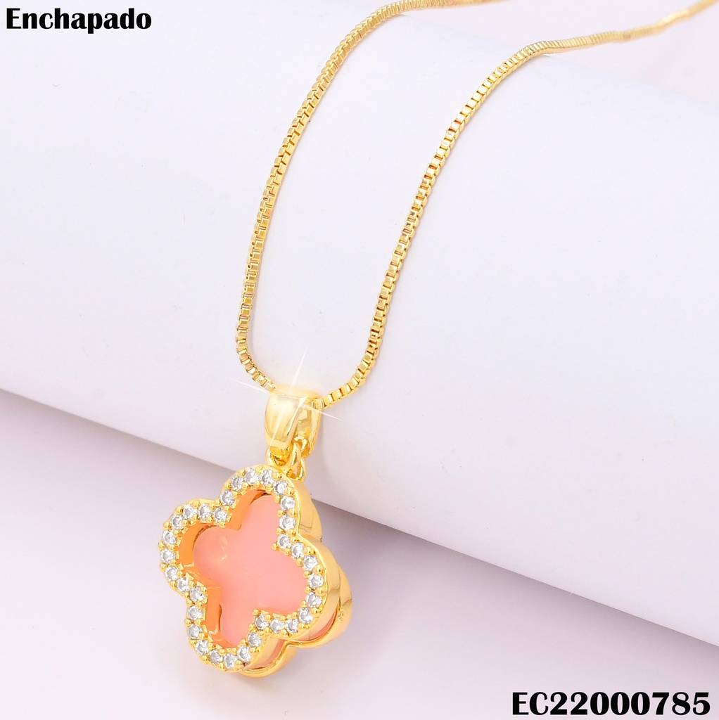 CADENA DOR VAN CLEEF ROSADO / CROQUI N1450-858