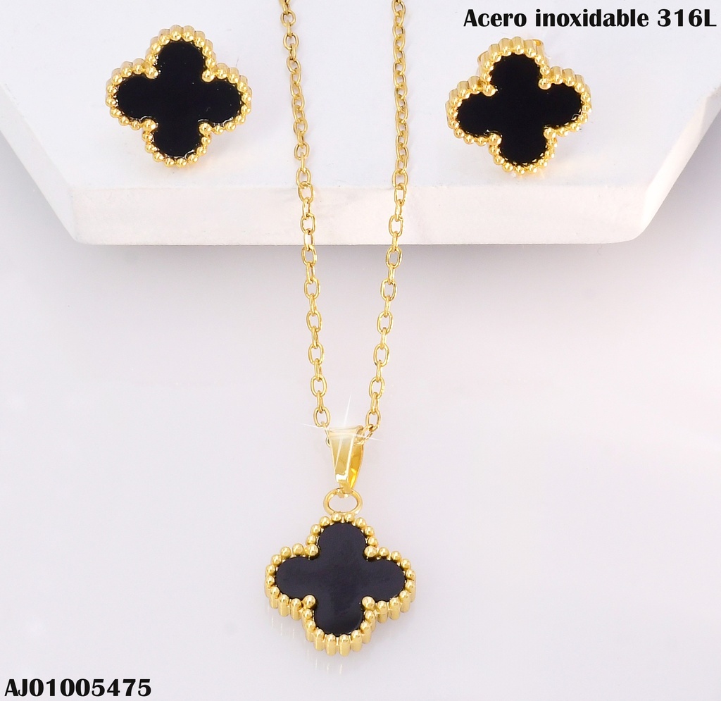 SET VAN CLEEF NEGRO N1355-855/SA1145-354