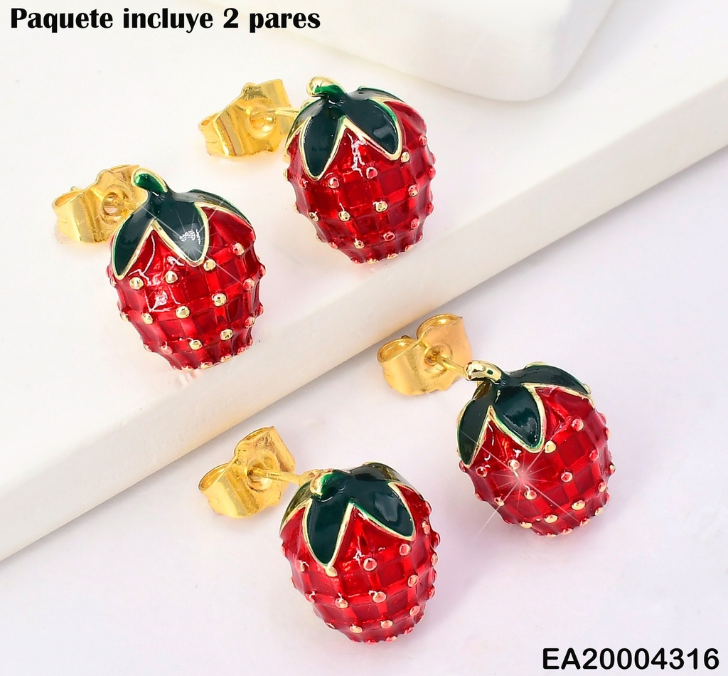 PAQ. 2 PARES ARETES FRESAS EE4222-3 (TLP)