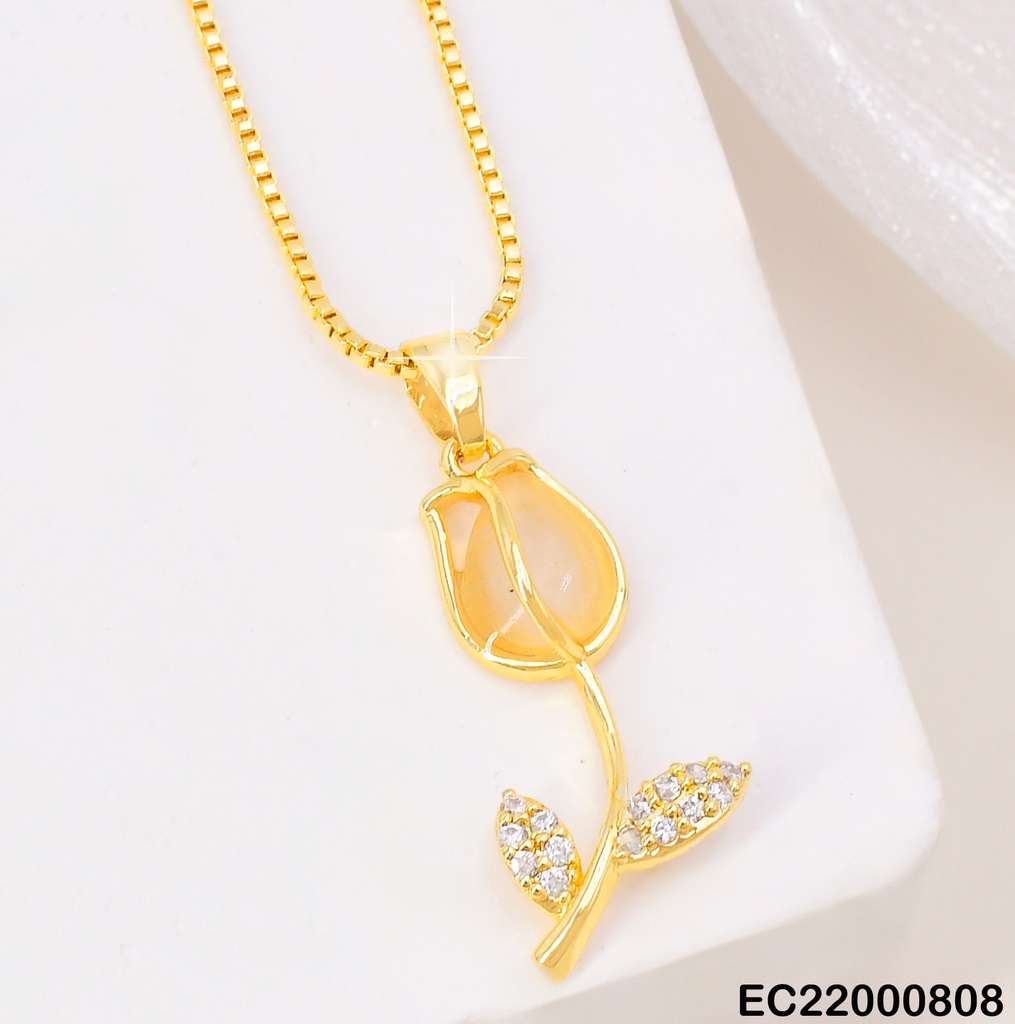 CADENA DIJE DIJE TULIPAN ZIRCONIAS CE371-5 (TLP)