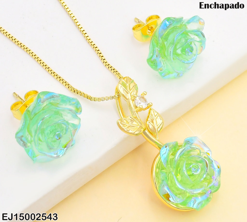SET ROSA VERDE SE1122-9