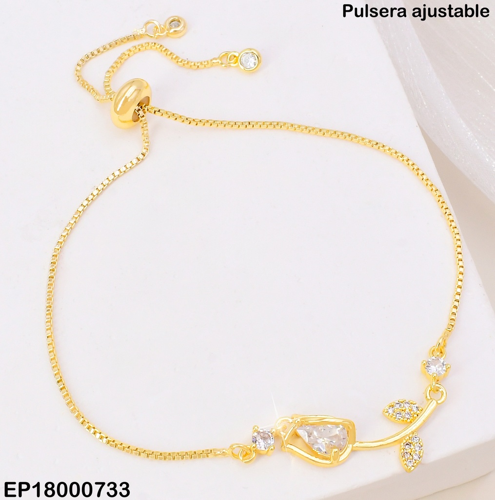 PULSERA AJUSTABLE TULIPAN CENTRO BE733-5 (TLP)