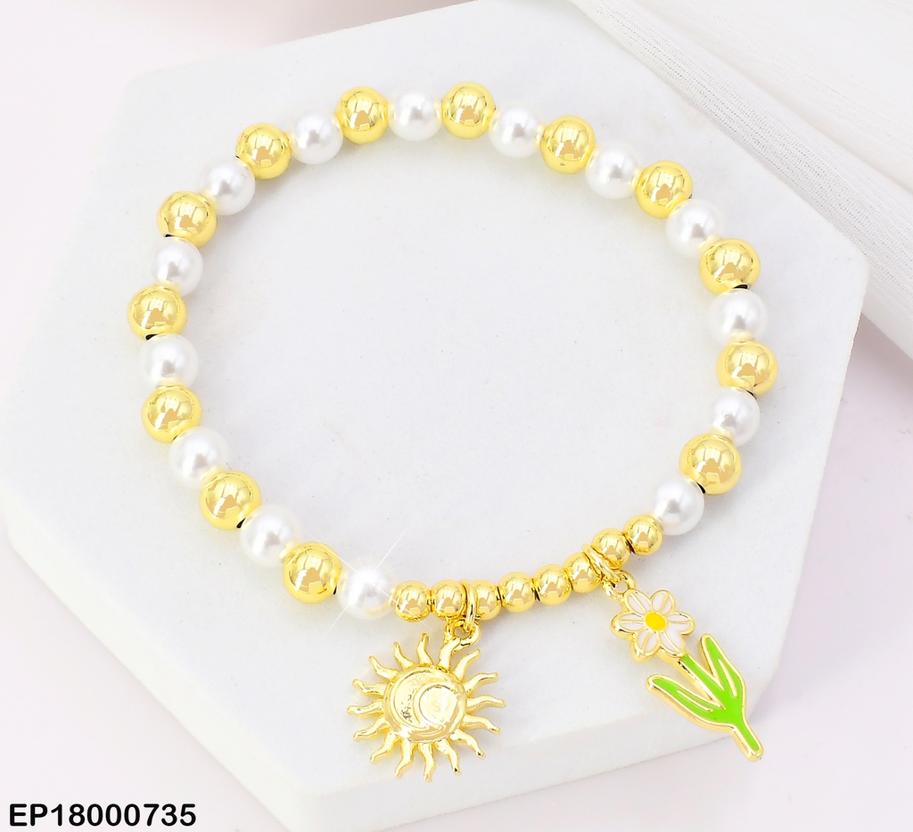 PULSERA PERLAS-PELOTITAS DOR BE757-294 DIJES: (TLP)