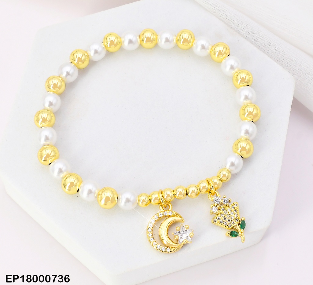 PULSERA PERLAS-PELOTITAS DOR BE758-294 DIJES: (TLP)