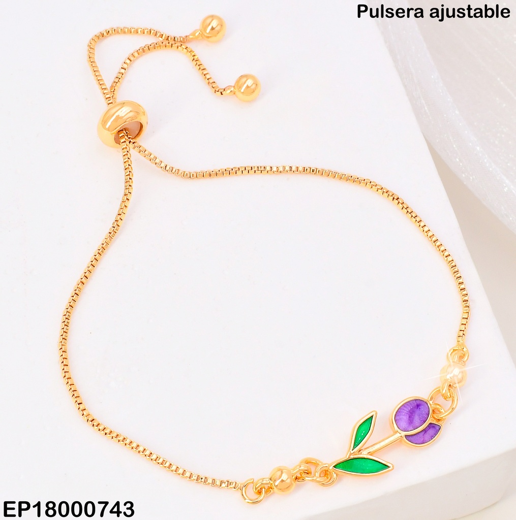 PULSERA AJUSTABLE TULIPAN BE768-332 (TLP)