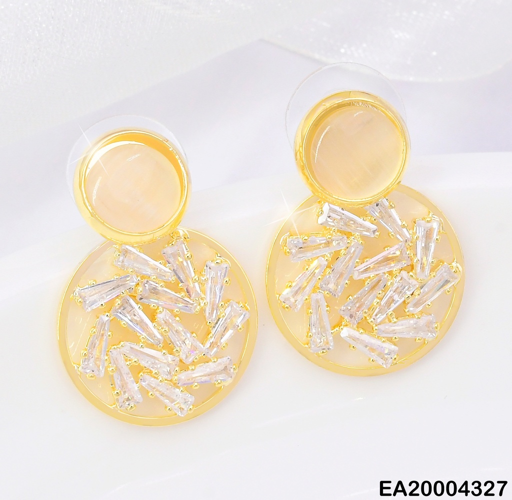 ARETES DOR DOBLE CIRCULO/ ZIRC RECTANGULARES CENTRO EE1319-132