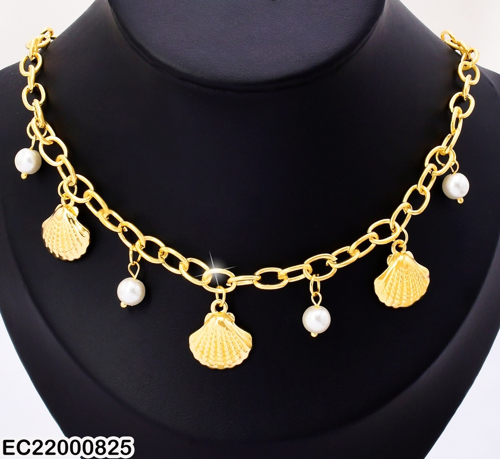CADENA C/DIJES:PERLAS/OSTRAS K8313-466
