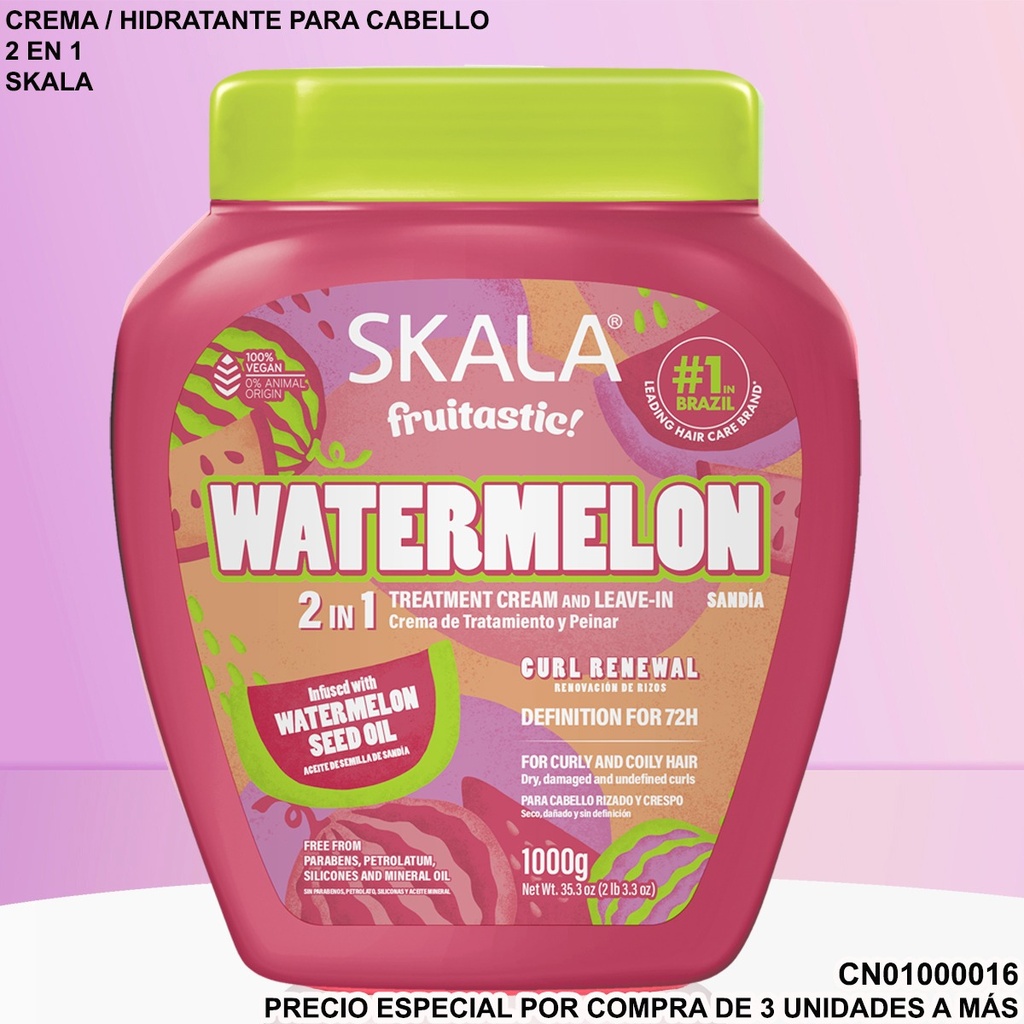 CREMA SKALA FRUTASTICA MELANCIA/WATERMELON 2EN1 1000G 304