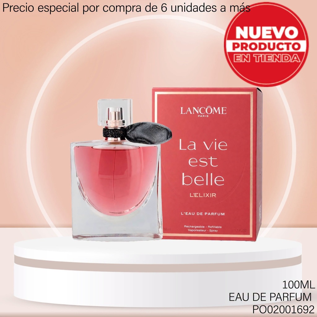 PERFUME LA VIE EST BELLE L´ELIXIR L´EAU PERFUM LANCOME 100ML