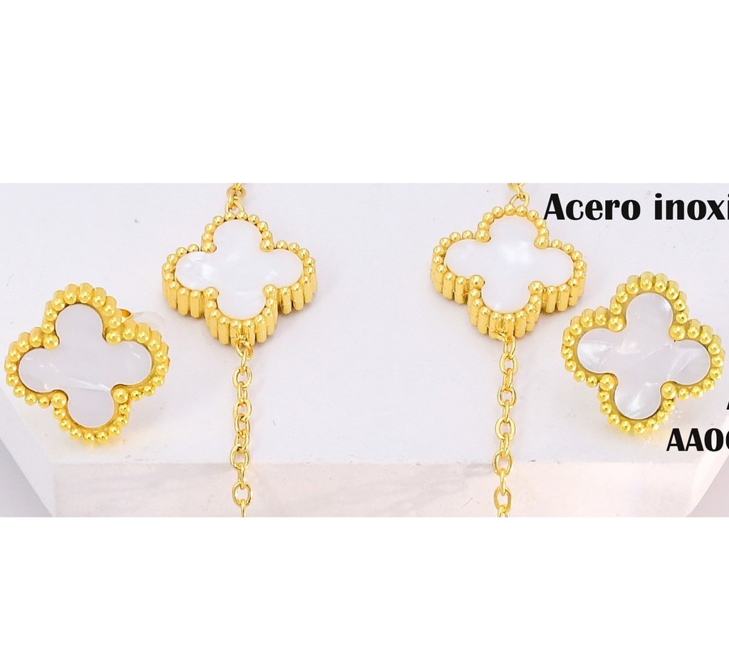 ARETES VAN CLEEF BLANCO EA1197-331/EA1204-331