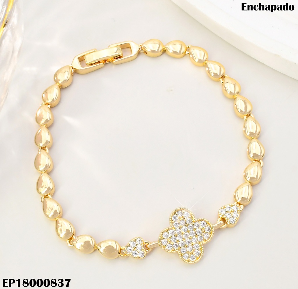 PULSERA GOTAS VAN CLEEF CETRO ZIRC. BE721-318