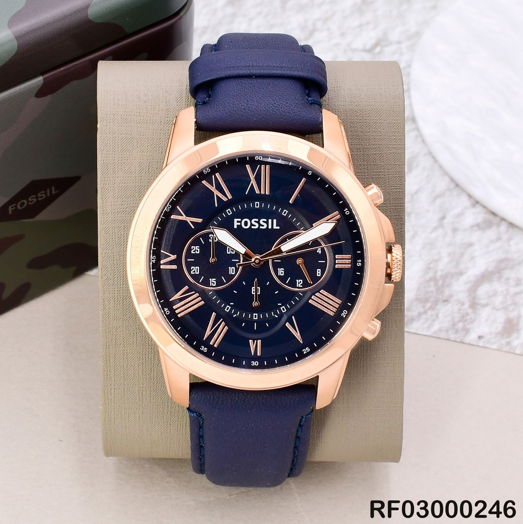 RELOJ FOSSIL FAJA CUERON NEGRO FS4835