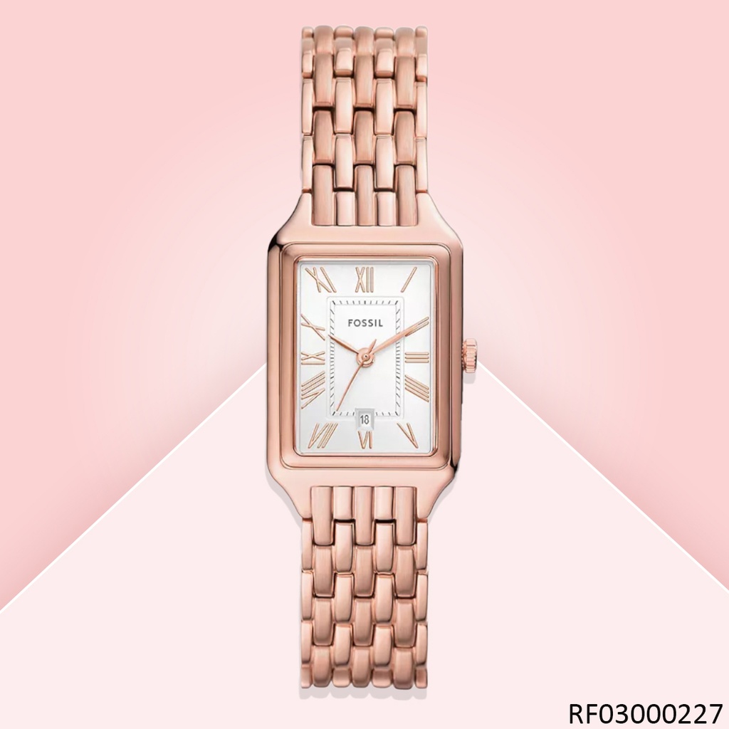 RELOJ FOSSIL CUADRADO FAJA METALICA ROSE GOLD ES5271