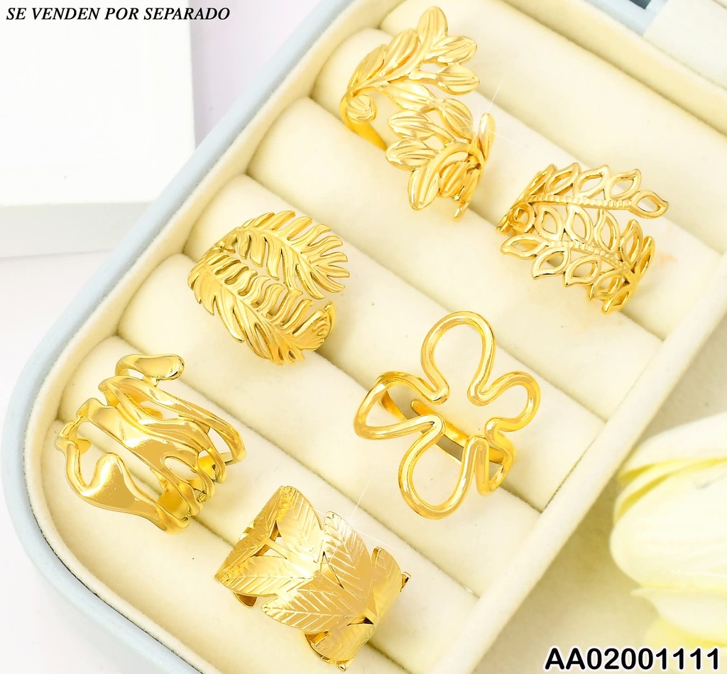 ANILLO HOJAS SURTIDAS CROQUI/PLACA 006K8009-439