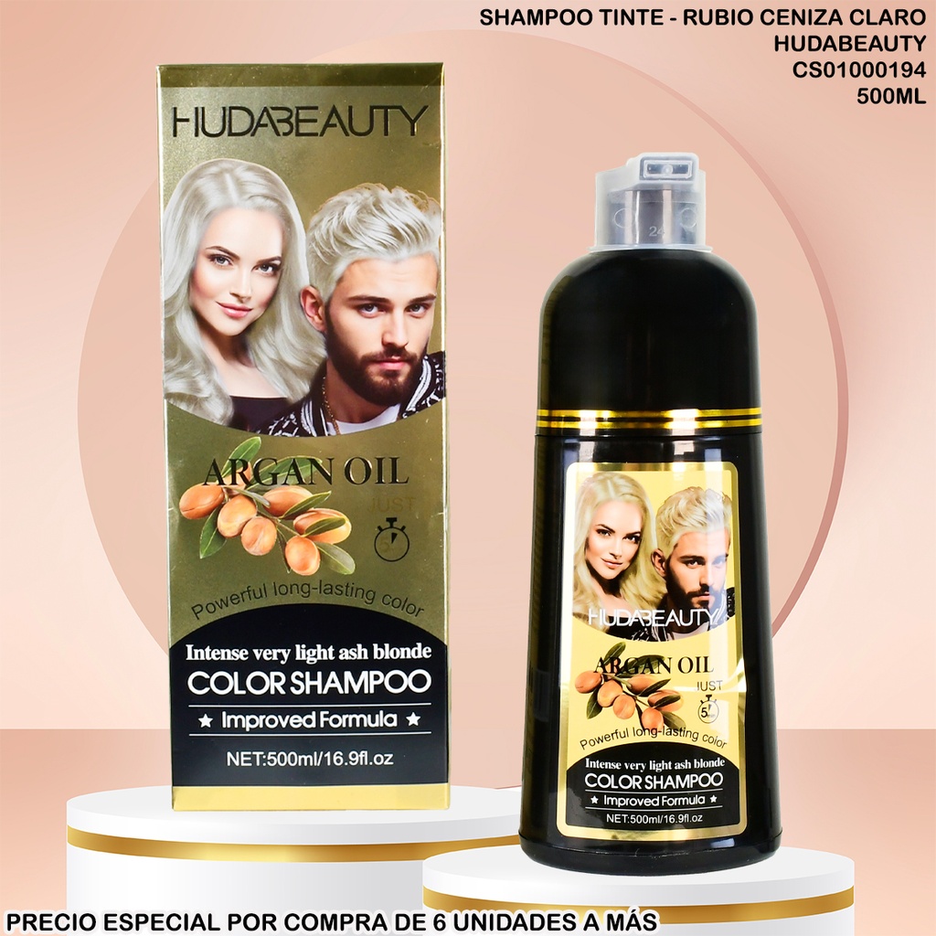 SHAMPOO TINTE HUDABEAUTY/EVER ROSA ARGAN OIL 500ML CENIZO H26086/EV26086