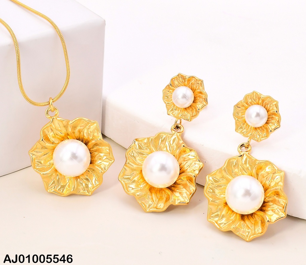 SET 2 FLORES VERTICAL PQ-GR CENTRO PERLA SA974-45