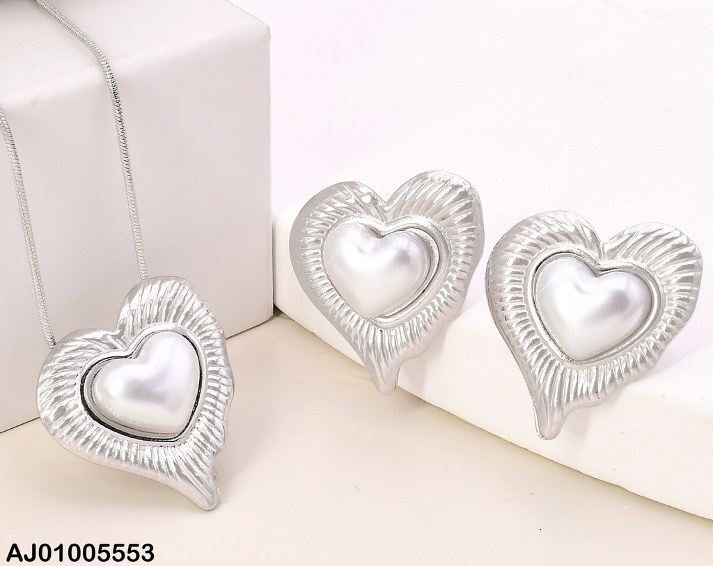 SET PLAT. CORAZON RAYADO C/PERLA CENTRO SA999-1