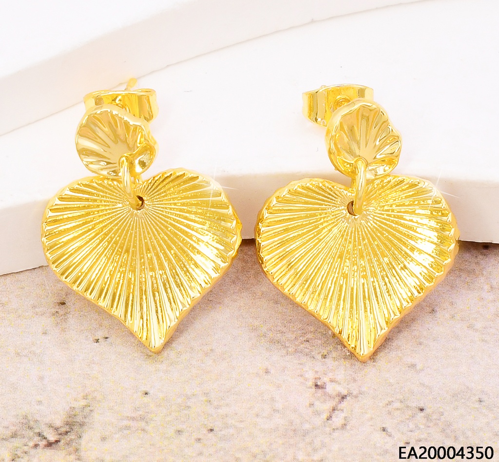 ARETES CORAZON OSTRA PQ-CORAZON RAYADO EE2054-9
