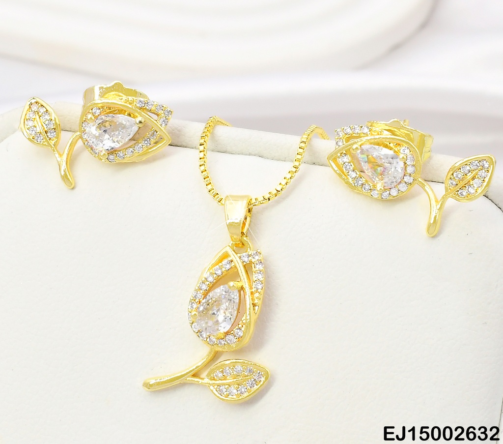 SET DOR TULIPAN ZIRC CRISTAL SE1142-104