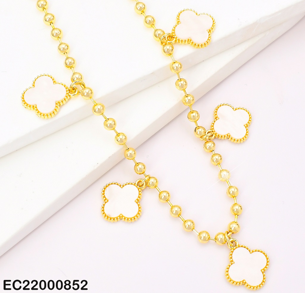 CADENA PELOTITAS (5) VAN CLEEF BLANCOS CE330-9