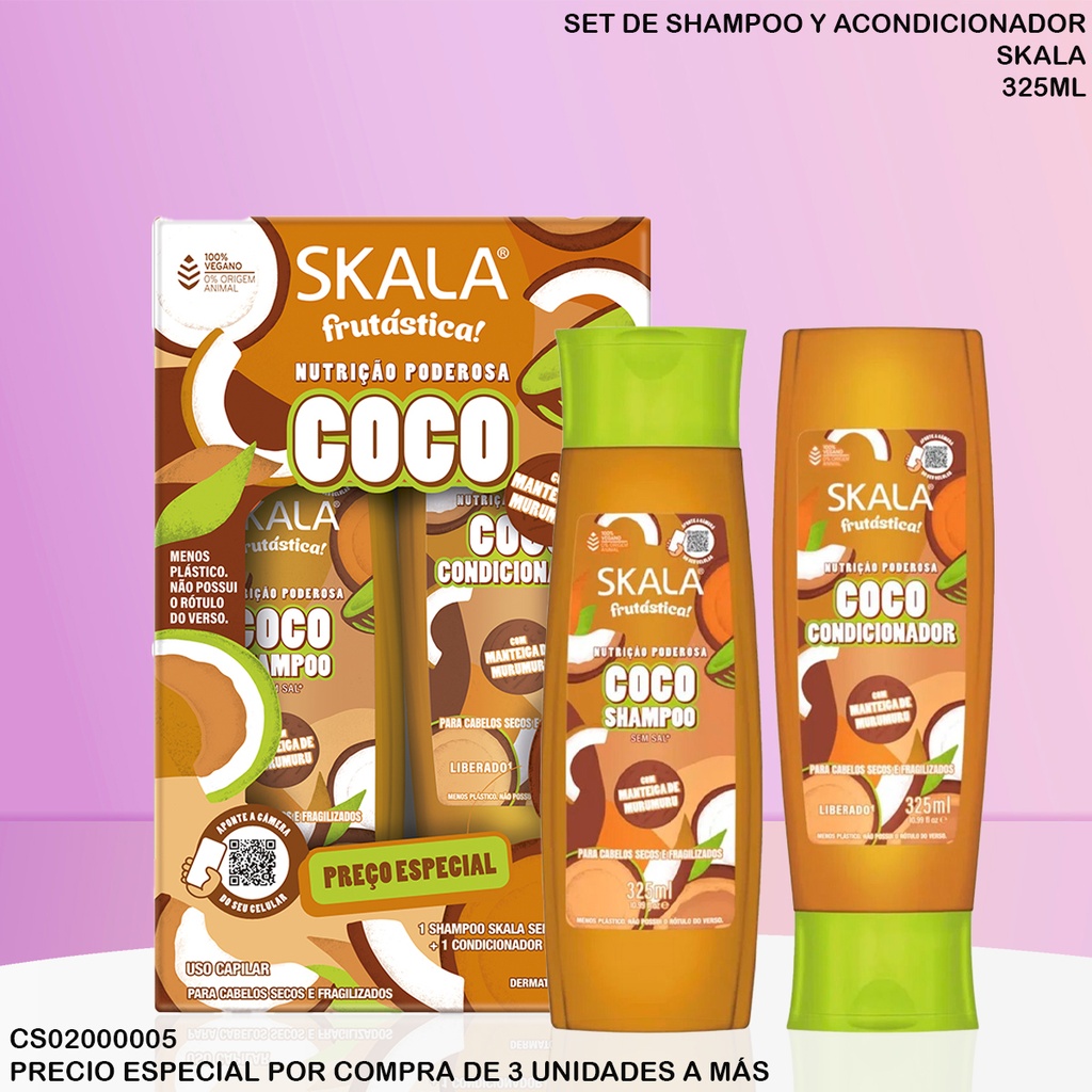 SET SKALA FRUTASTICA COCO 325ML