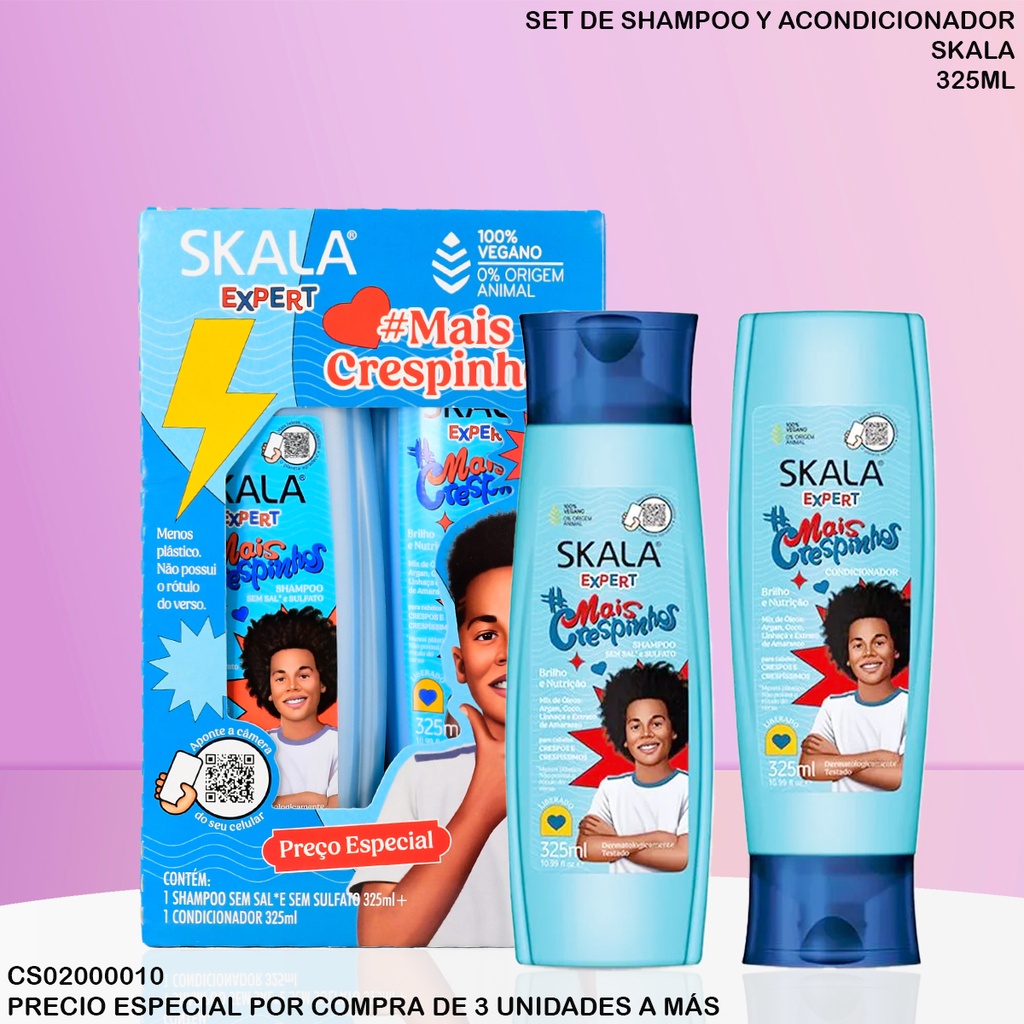 SET SKALA EXPERT MAIS CRESPINHOS 325ML