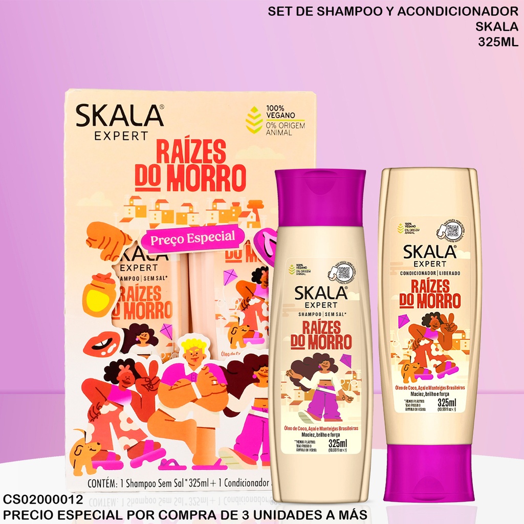 SET SKALA EXPERT RAIZES DO MORRO 325ML