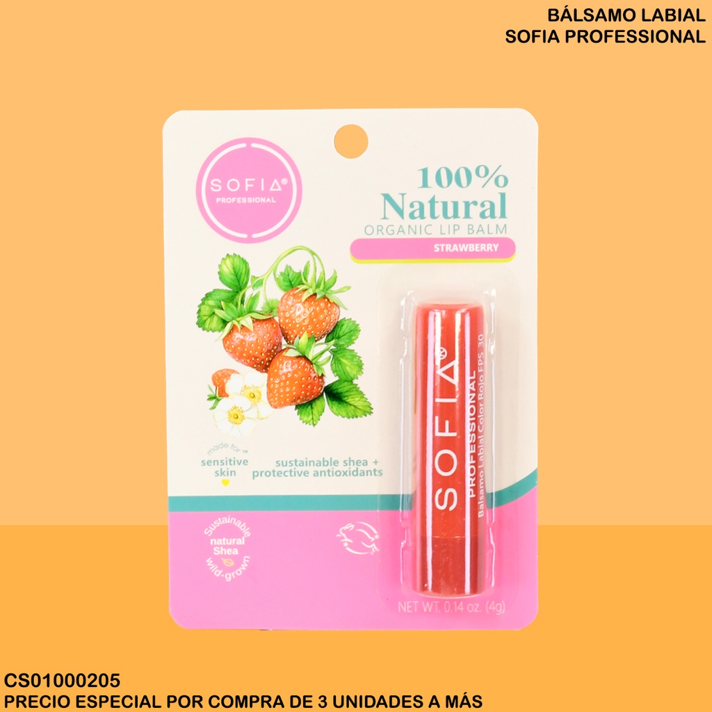 BALSAMO LABIAL SOFIA PROF. STRAWBERRY AS-LBC05
