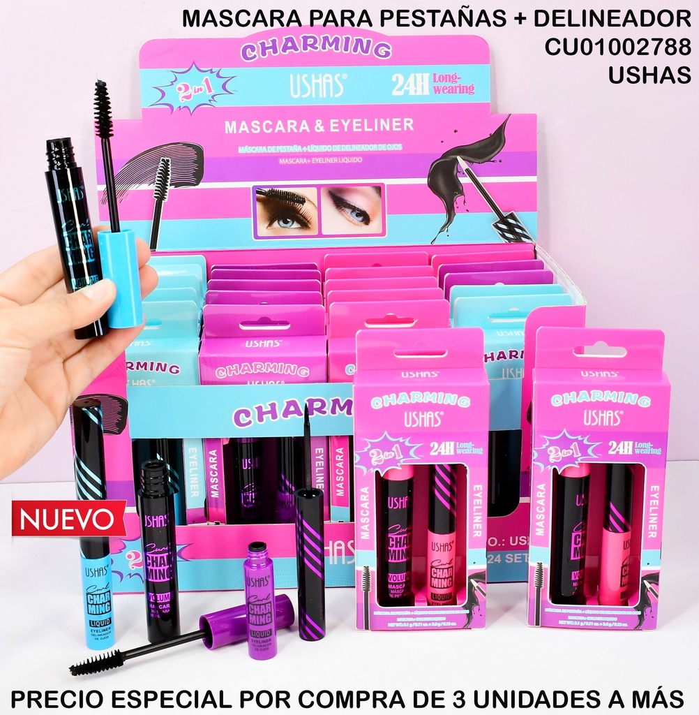 MASCARA + DELINEADOR CHARMING US014