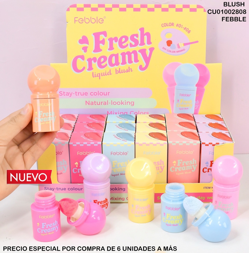 BLUSH CREAMY FEBBLE TONOS SURTIDOS FBC063