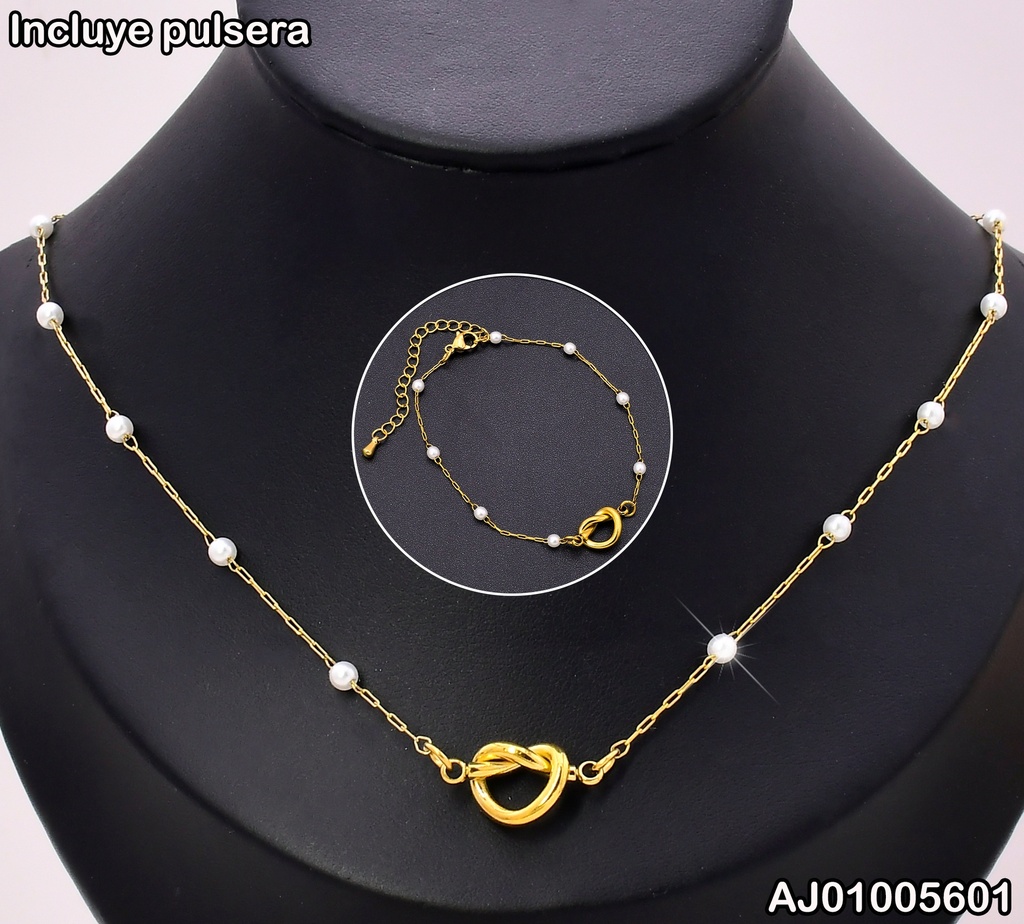 SET CADENA-PUL PERLITAS,NUDO CENTRO KS225018-Z