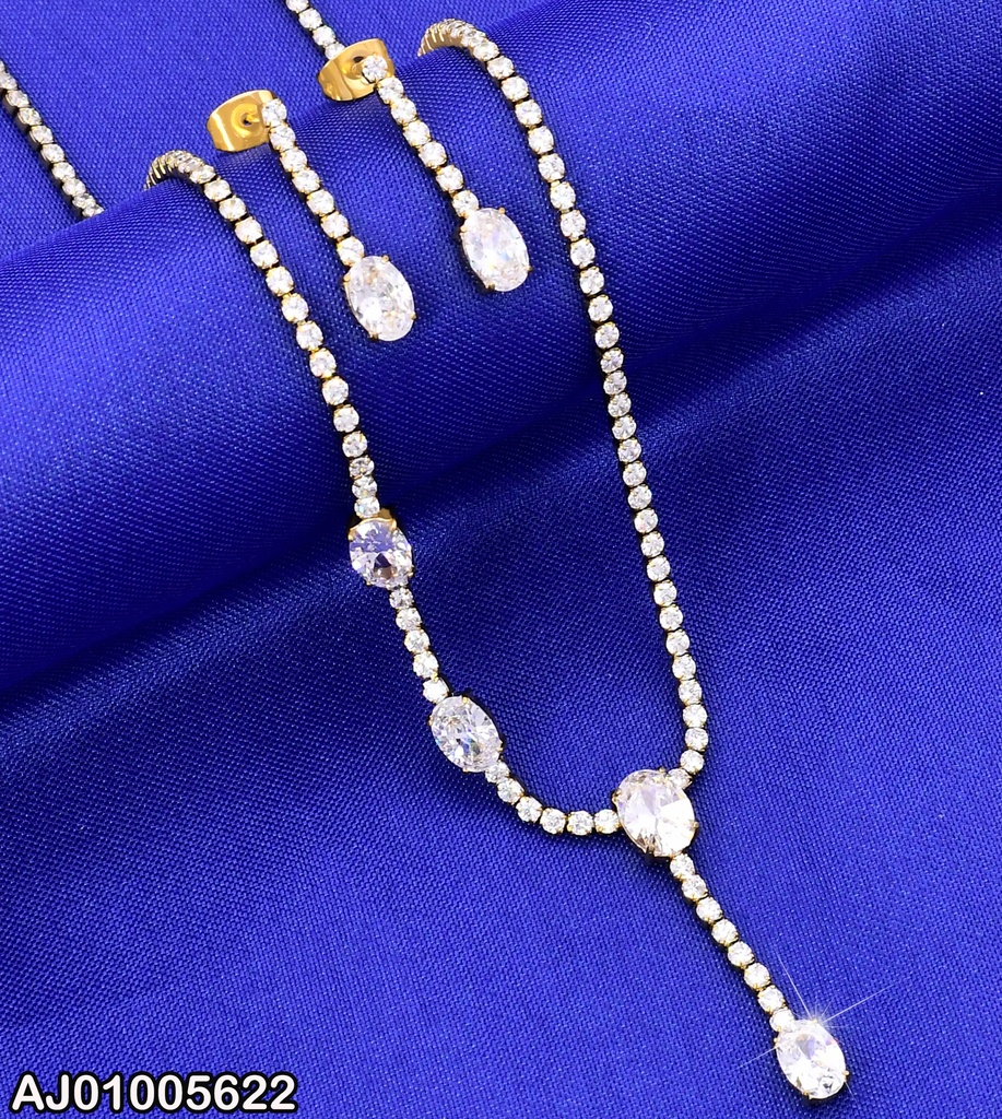 SET ZIRCONIAS C/RECTANGULO PQ. ZIRC. KS225709-AF