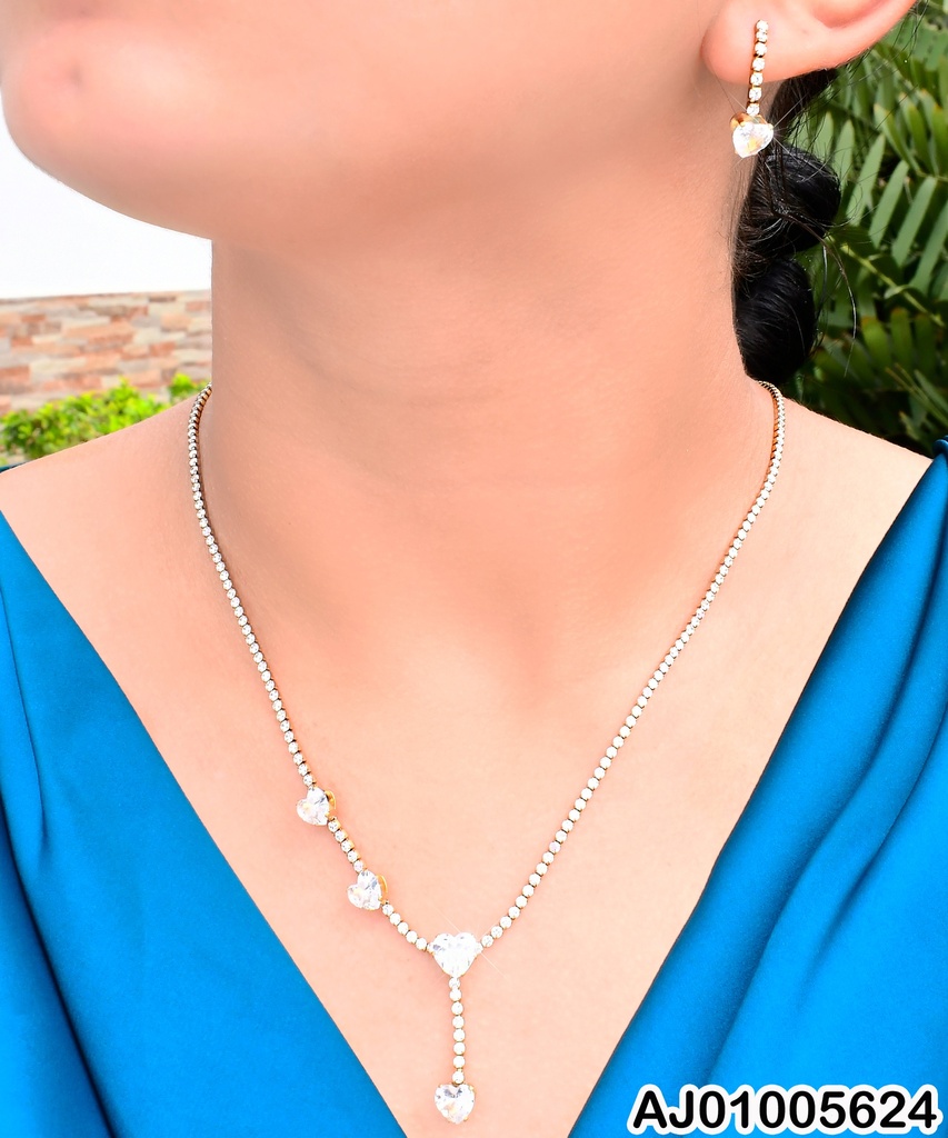 SET ZIRCONIAS C/CORAZONES ZIRC.. KS225708-AF