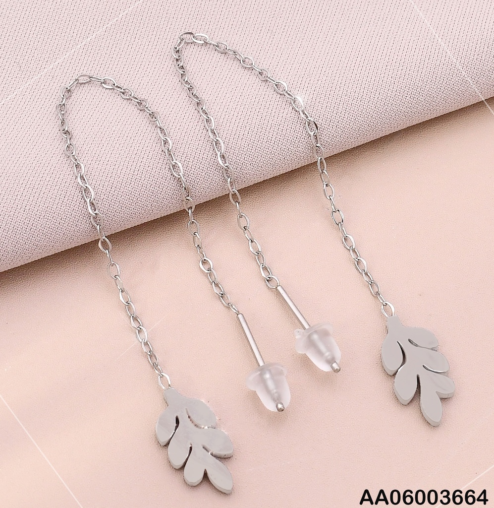 ARETES PLAT.VIOLADORAS RAMA COLGANTE KE102097-HR