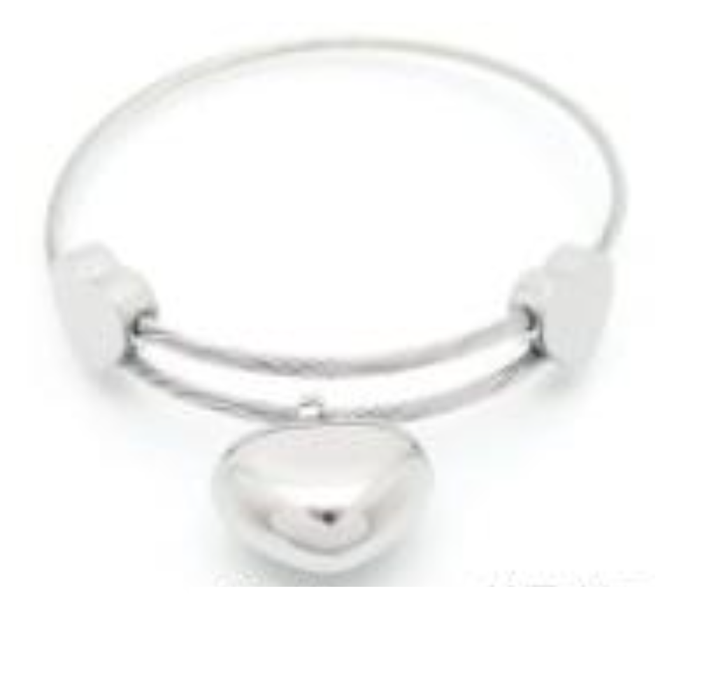 BRAZALETE PLAT TORNEADO DOBLE DIJES CORAZONE INFL.KB189190-Z