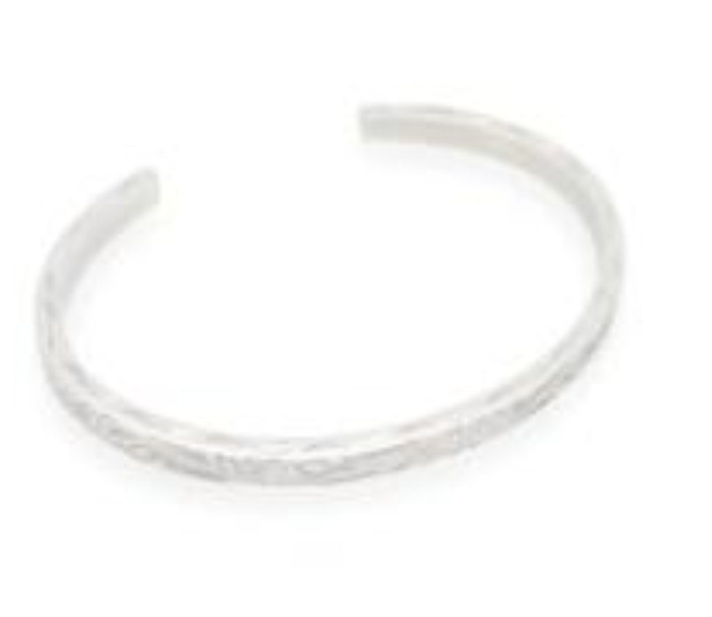 BRAZALETE PLAT. AJUST.GRAB.FLORES HOJITAS KB205286-TOM