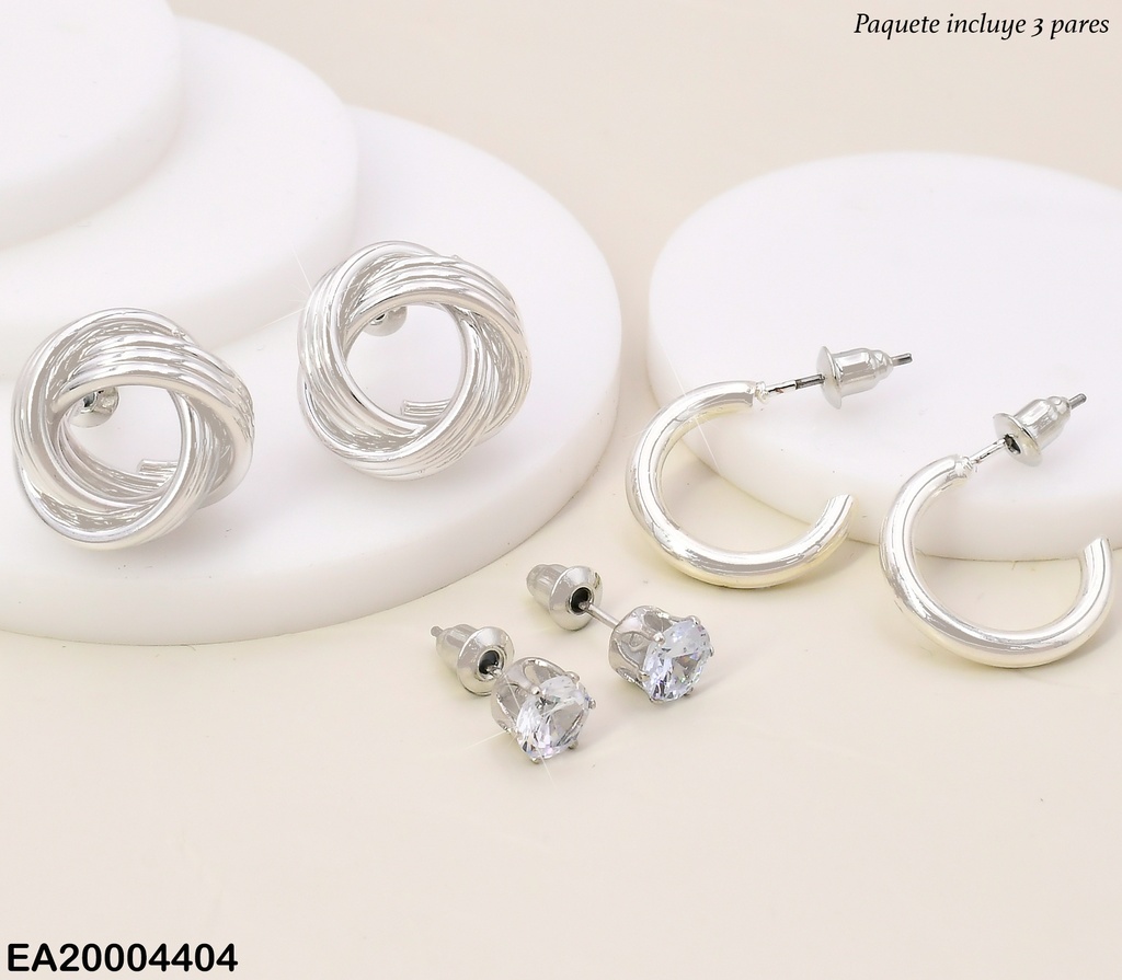 PAQ.3 PARES ARETES PLAT.GALVANOPLASTIA ZIRC/C/OOO SE941-301