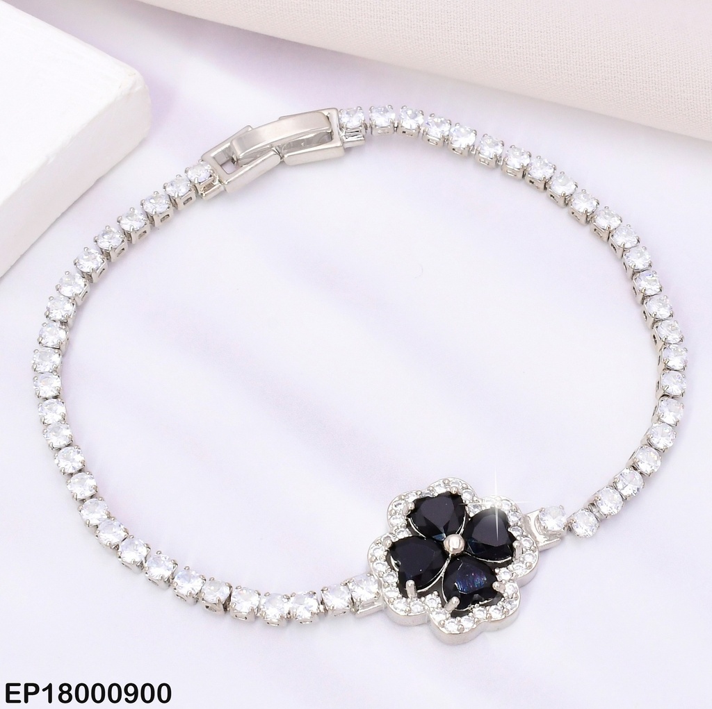 PULSERA PLAT.ZIRC.PQ VANCLEEF COL SURT. BE519-319
