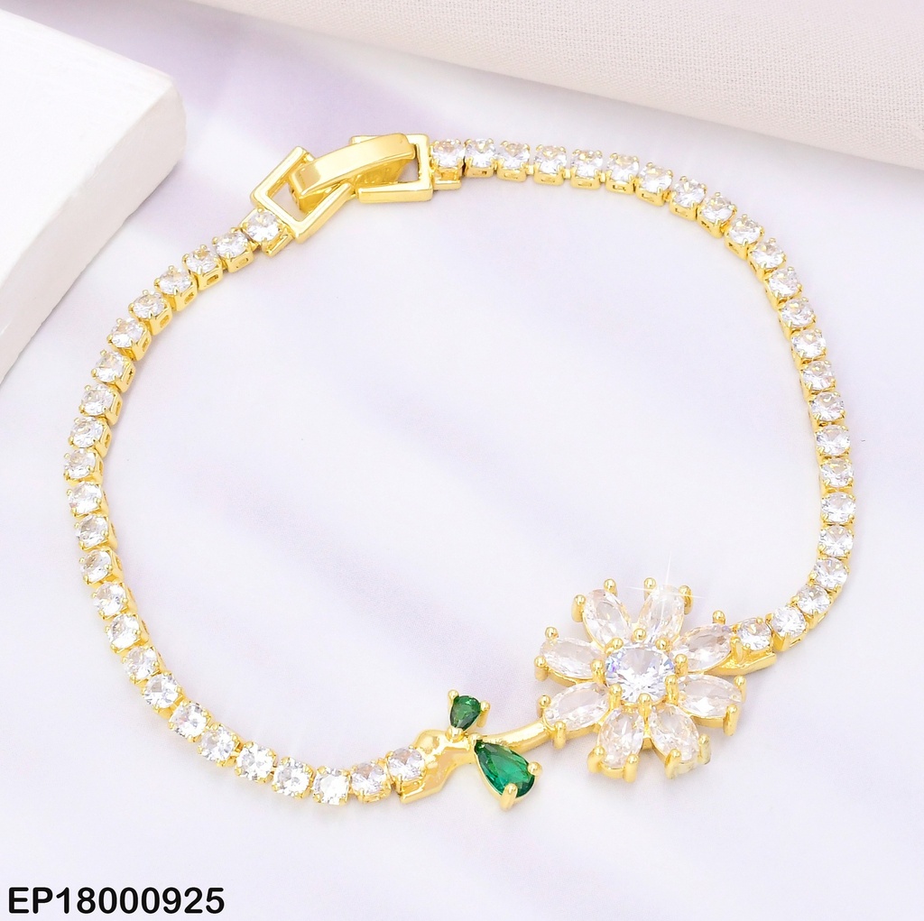 PULSERA ZIRCONIAS PQ  FLOR CENTRO BE545-319