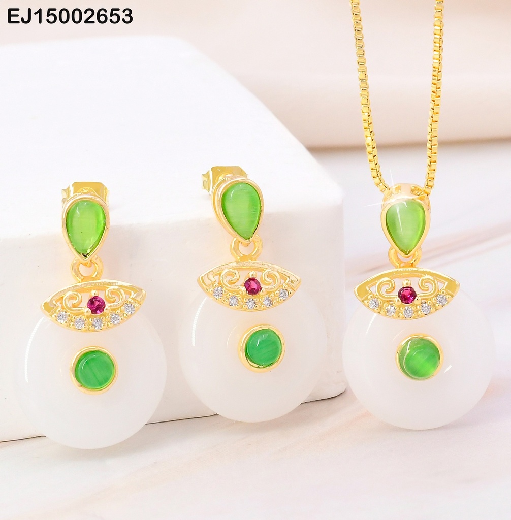 SET GOTA C/ RD BLANCO-🟢/OV DORADO SE1043-324
