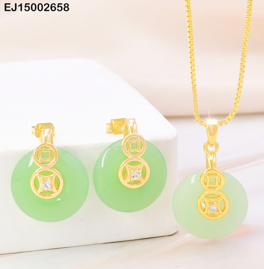 SET RD VERDE C/CIRCULO DISEÑO VARIADO SE1040-324
