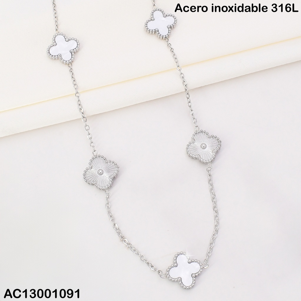CADENA PLAT- VAN CLEEF (5) BLANCO/PLAT CA415-331
