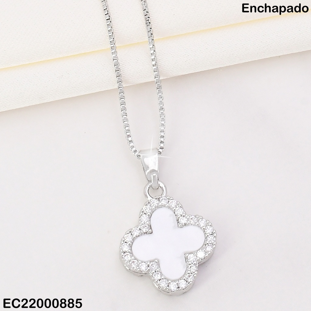 CADENA PLAT.C/DIJE VAN CLEEF BLANCO CE361-5